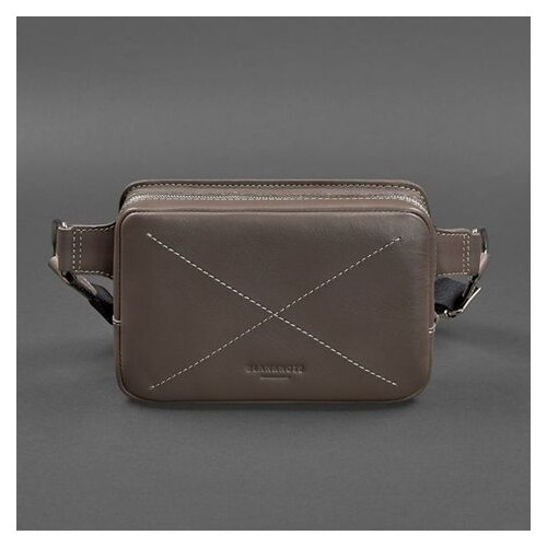 Шкіряна сумка Dropbag Mini темно-бежева BlankNote (BN-BAG-6-beige) фото №8