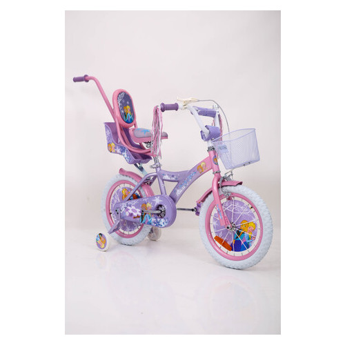 Детский Велосипед 16 Rueda ICE FROZEN Холодное Сердце Ельза Фиолетовый фото №5