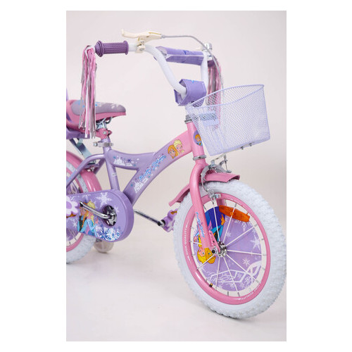 Детский Велосипед 16 Rueda ICE FROZEN Холодное Сердце Ельза Фиолетовый фото №4