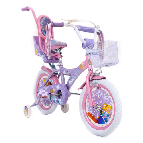 Детский Велосипед 16 Rueda ICE FROZEN Холодное Сердце Ельза Фиолетовый фото №1