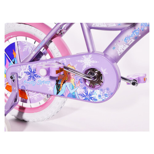 Детский Велосипед 16 Rueda ICE FROZEN Холодное Сердце Ельза Фиолетовый фото №10