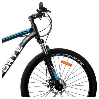Велосипед FORTE BRAVES сталь., розмір рами 19 дюймв, розмір коліс 27,5 дюймів, колір чорно-синій фото №3