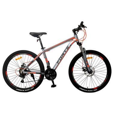 Велосипед FORTE EXTREME рама 17 д, колеса 27,5 д, сіро-червоний (помаранчевий) фото №1