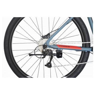 Велосипед Trinx M700 Pro 29 рама-21 Matt-Grey-Grey-Red (M700Pro.21MGGR) фото №2