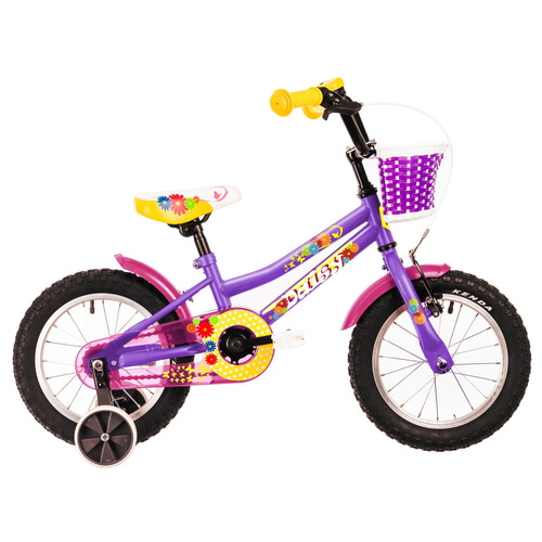 Дитячий велосипед DHS Daisy 1402 14 - model 2022 - фіолетовий (22214021850) фото №1
