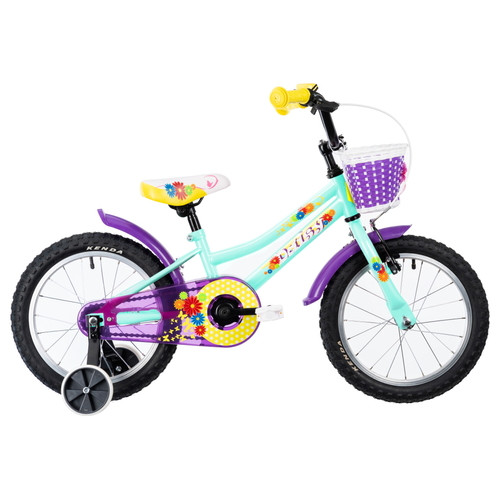 Дитячий велосипед DHS Daisy 1602 16 - model 2022 - бірюзовий (22216022288) фото №1