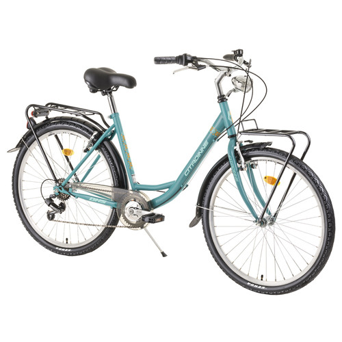 Міський велосипед DHS Citadinne 2634 26 - model 2022 - бірюзовий (22226344688) фото №1