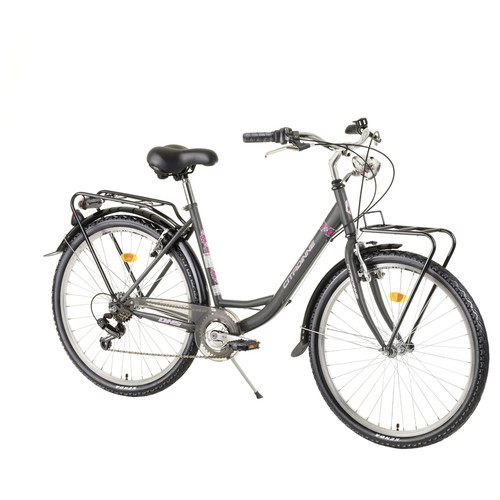 Міський велосипед DHS Citadinne 2634 26 - model 2022 - сірий (22226344670) фото №1