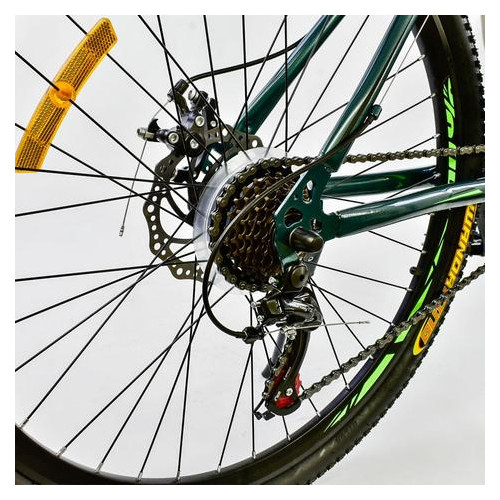 Гірський велосипед Corso K-Rally 26 Голубой металлик с зеленым фото №4