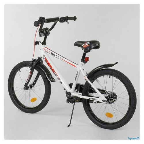 Дитячий велосипед 20 дюймов Corso Aerodynamic EX 20 білий фото №3