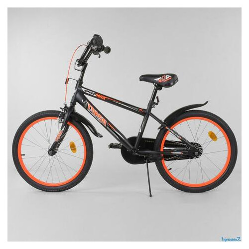 Дитячий велосипед 20 дюймов Corso Aerodynamic EX 20 чорний фото №3