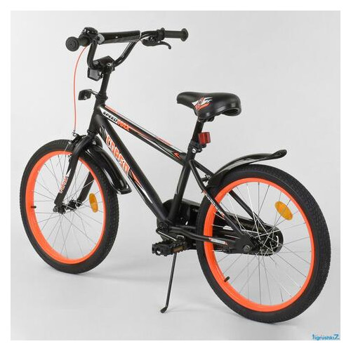Дитячий велосипед 20 дюймов Corso Aerodynamic EX 20 чорний фото №1