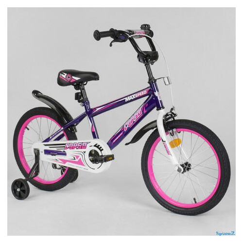 Дитячий велосипед Corso Aerodynamic EX 18 Фиолетовый фото №2