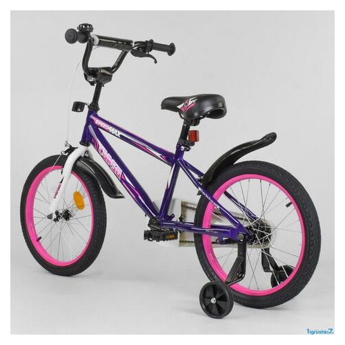 Дитячий велосипед Corso Aerodynamic EX 18 Фиолетовый фото №3
