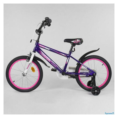 Дитячий велосипед Corso Aerodynamic EX 18 Фиолетовый фото №1