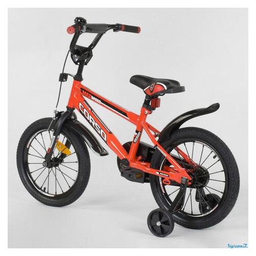 Дитячий велосипед Corso Aerodynamic ST 16 с усиленными спицами фото №2