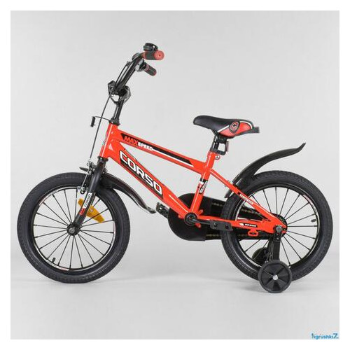 Дитячий велосипед Corso Aerodynamic ST 16 с усиленными спицами фото №1