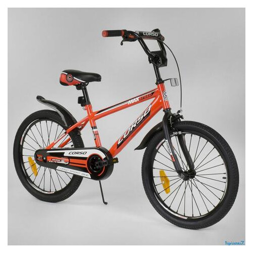 Підлітковий велосипед 20 дюймов Corso Aerodynamic ST 20 с усиленными спицами червоний фото №2