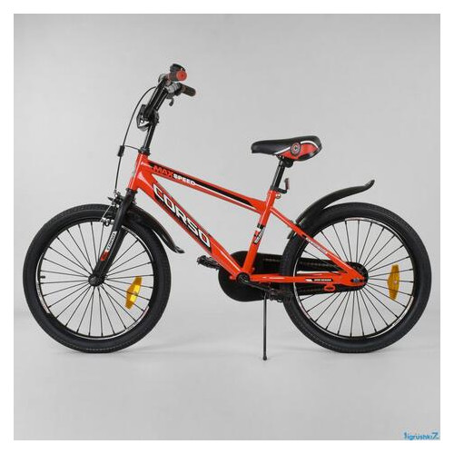 Підлітковий велосипед 20 дюймов Corso Aerodynamic ST 20 с усиленными спицами червоний фото №1