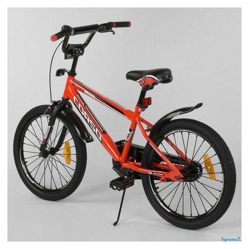 Підлітковий велосипед 20 дюймов Corso Aerodynamic ST 20 с усиленными спицами червоний фото №3