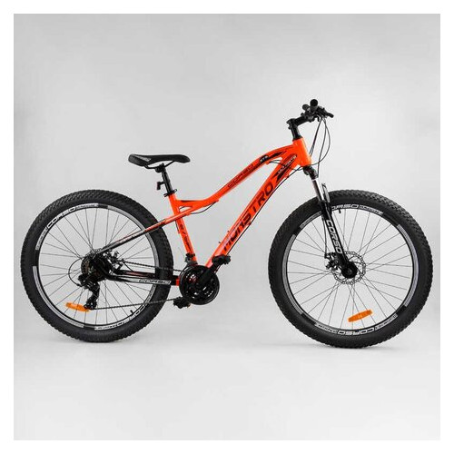 Велосипед Спортивний CORSO Monstro 27.5 дюймів 92749 (1) НАПІВФЕТБАЙК, рама алюмінієва, обладнання Shimano 21 швидкість, зібраний на 75 фото №1