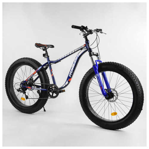 Велосипед Спортивний CORSO Avalon 26 дюймів 14319 (1) ФЕТБАЙК, алюмінієва рама, обладнання Shimano 7 швидкостей, зібраний на 75 фото №26