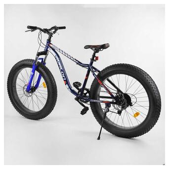 Велосипед Спортивний CORSO Avalon 26 дюймів 14319 (1) ФЕТБАЙК, алюмінієва рама, обладнання Shimano 7 швидкостей, зібраний на 75 фото №36