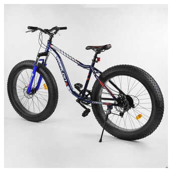 Велосипед Спортивний CORSO Avalon 26 дюймів 14319 (1) ФЕТБАЙК, алюмінієва рама, обладнання Shimano 7 швидкостей, зібраний на 75 фото №39
