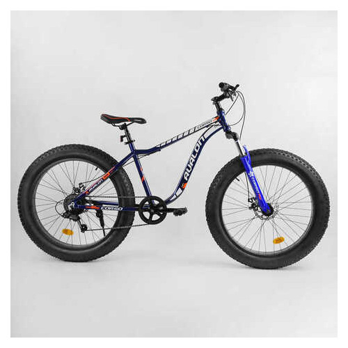 Велосипед Спортивний CORSO Avalon 26 дюймів 14319 (1) ФЕТБАЙК, алюмінієва рама, обладнання Shimano 7 швидкостей, зібраний на 75 фото №7
