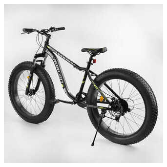 Велосипед Спортивний CORSO Avalon 26 дюймів 27005 (1) ФЕТБАЙК, алюмінієва рама, обладнання Shimano 7 швидкостей, зібраний на 75 фото №40