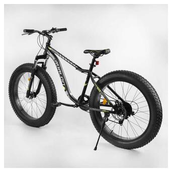 Велосипед Спортивний CORSO Avalon 26 дюймів 27005 (1) ФЕТБАЙК, алюмінієва рама, обладнання Shimano 7 швидкостей, зібраний на 75 фото №37