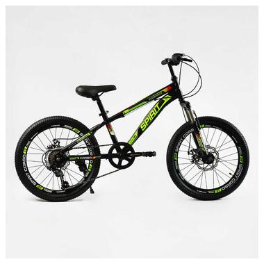 Велосипед Спортивний CORSO SPIRIT 20 дюймів TK - 20306 (1) рама сталева 12``, 7 швидкостей Shimano, зібран на 75 фото №1