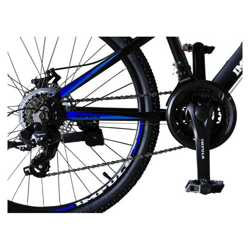 Велосипед Impuls Rio 24 Чорно-синий Рама 12 2020г фото №3