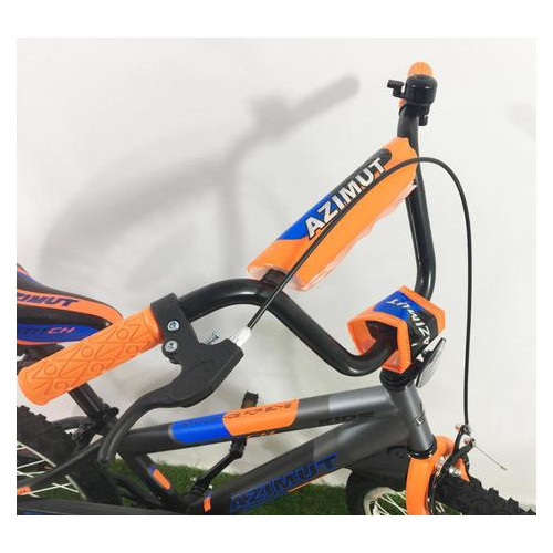 Дитячий велосипед Azimut Stitch 20 сіро-помаранчевий фото №3