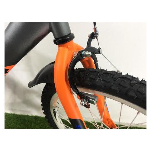 Дитячий велосипед Azimut Stitch 20 сіро-помаранчевий фото №4