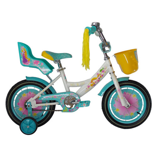 Дитячий велосипед Azimut Girls 14 Біло-бирюзовый фото №2