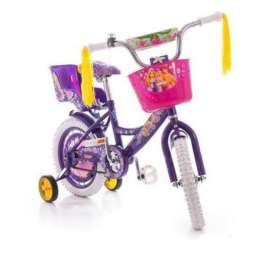Дитячий велосипед Azimut Girls 14 Фиолетовый фото №1