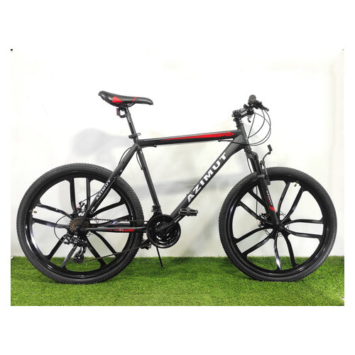 Гірський велосипед Azimut Energy 26 GD premium Черно-синий фото №1