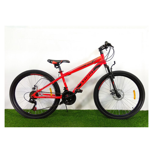Гірський велосипед Azimut Extreme 24 D+ червоний фото №1