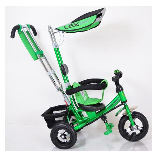 Дитячий велосипед триколісний Lexus Trike Air колеса 10/8 зелений фото №5