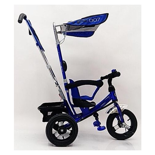 Дитячий велосипед триколісний Lexus Trike Air колеса 12/10 синий фото №2
