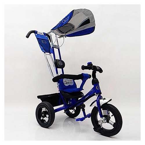 Дитячий велосипед триколісний Lexus Trike Air колеса 12/10 синий фото №6