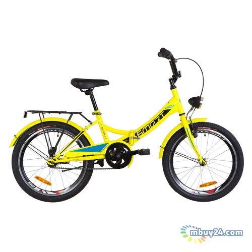 Велосипед 20 Formula SMART 14G Рама 13 St жовтий с багажником зад St, с крылом St, с фонарм 2019 (OPS-FR-20-039) фото №1