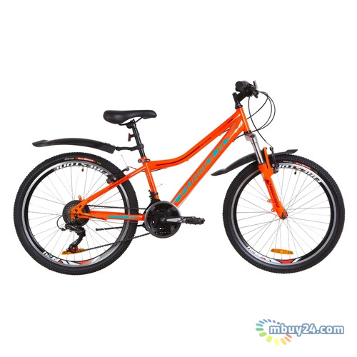 Велосипед 24 Formula FOREST AM 14G Vbr Рама 12,5 St оранжево-бирюзовый с крылом Pl 2019 (OPS-FR-24-147) фото №1