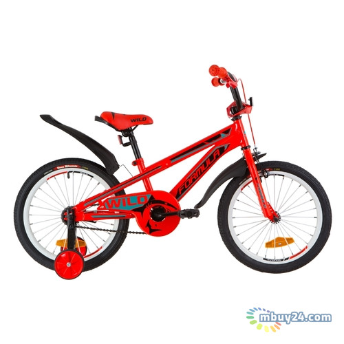 Велосипед 18 Formula WILD усилен. Рама 9 St червоно-бирюзовый с крылом Pl 2019 (OPS-FRK-18-031) фото №1