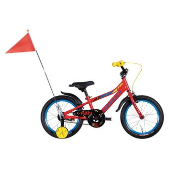 Велосипед 16 Formula FURY 2022 (червоний із жовтим і синім) OPS-FRK-16-183 фото №1