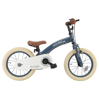 Детский велосипед QPlay Miniby 3в1 беговел 14 Greyish-Blue (CB01MiniByGreyish-Blue) фото №3