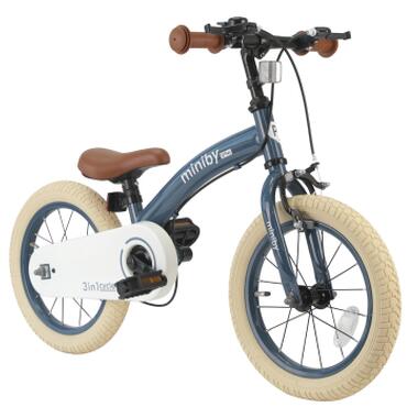 Детский велосипед QPlay Miniby 3в1 беговел 14 Greyish-Blue (CB01MiniByGreyish-Blue) фото №4