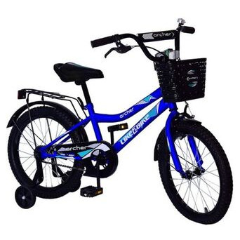 Велосипед дитячий 2-х коліс.14 211411 (1 шт) Like2bike Archer,синій, рама сталь, з дзвінком, руч.гальмо, зборка 75%  (211411) фото №1