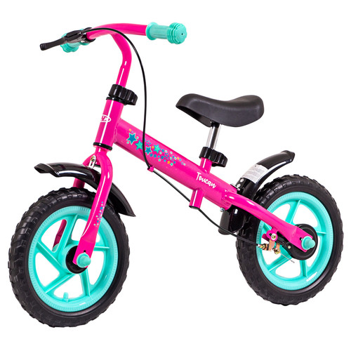 Беговый велосипед WORKER Toucan - розово-бирюзовый (2646-1)
